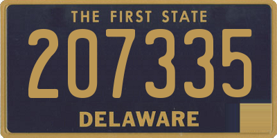 DE license plate 207335