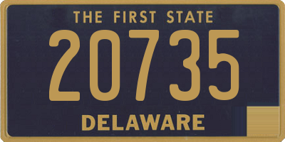 DE license plate 20735