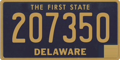 DE license plate 207350