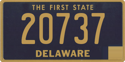 DE license plate 20737