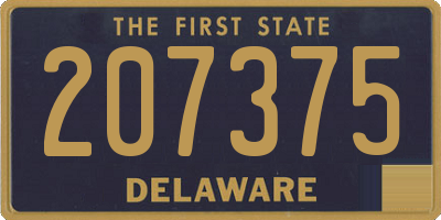 DE license plate 207375