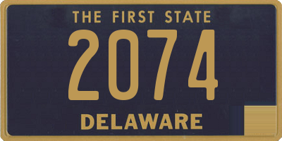 DE license plate 2074