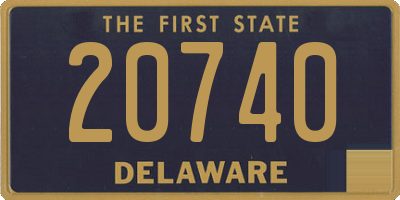 DE license plate 20740