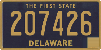 DE license plate 207426