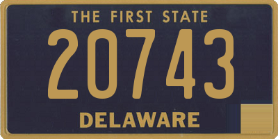 DE license plate 20743