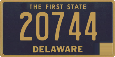 DE license plate 20744