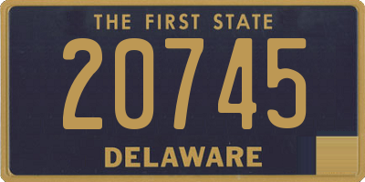 DE license plate 20745