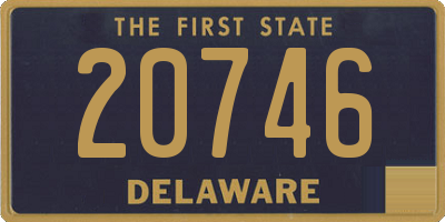 DE license plate 20746