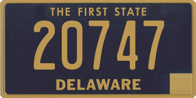 DE license plate 20747