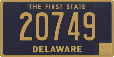 DE license plate 20749