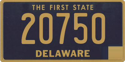 DE license plate 20750