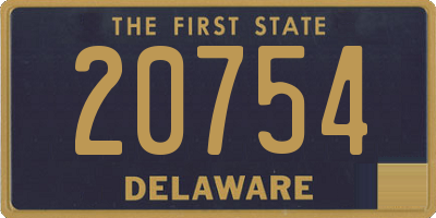 DE license plate 20754