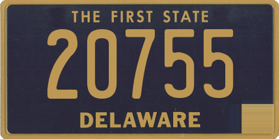 DE license plate 20755