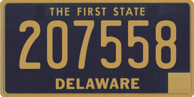 DE license plate 207558