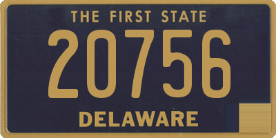 DE license plate 20756