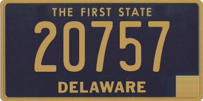 DE license plate 20757