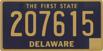 DE license plate 207615