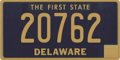 DE license plate 20762