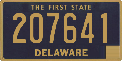 DE license plate 207641