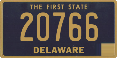 DE license plate 20766