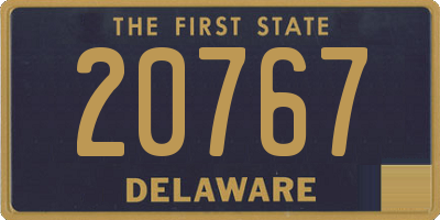 DE license plate 20767