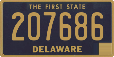 DE license plate 207686