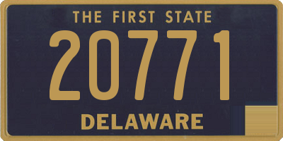 DE license plate 20771