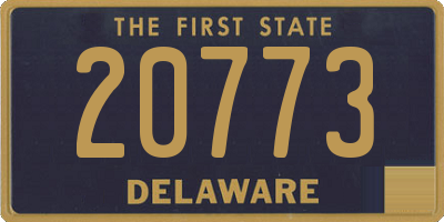 DE license plate 20773