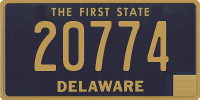 DE license plate 20774