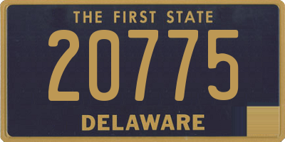 DE license plate 20775