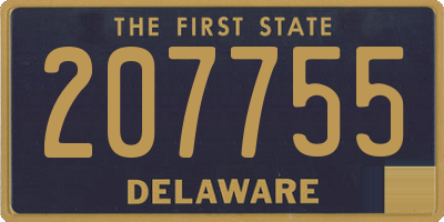 DE license plate 207755