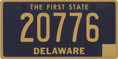 DE license plate 20776