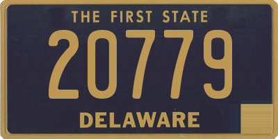 DE license plate 20779