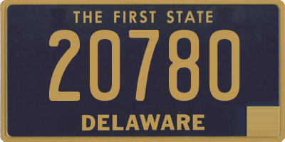 DE license plate 20780