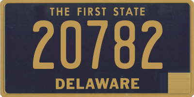 DE license plate 20782