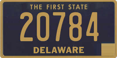 DE license plate 20784