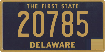 DE license plate 20785