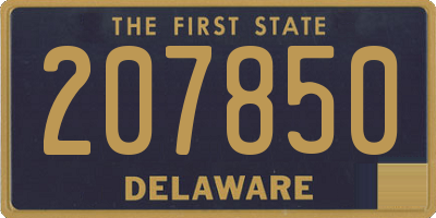 DE license plate 207850