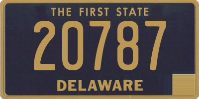 DE license plate 20787