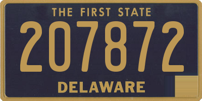 DE license plate 207872
