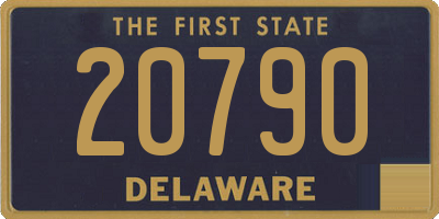 DE license plate 20790