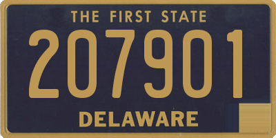 DE license plate 207901