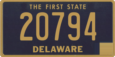 DE license plate 20794