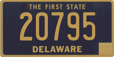 DE license plate 20795