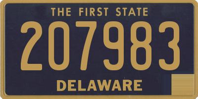 DE license plate 207983