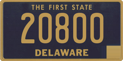 DE license plate 20800