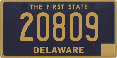 DE license plate 20809