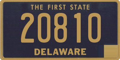 DE license plate 20810