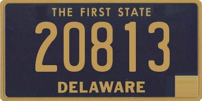 DE license plate 20813