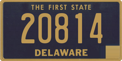 DE license plate 20814